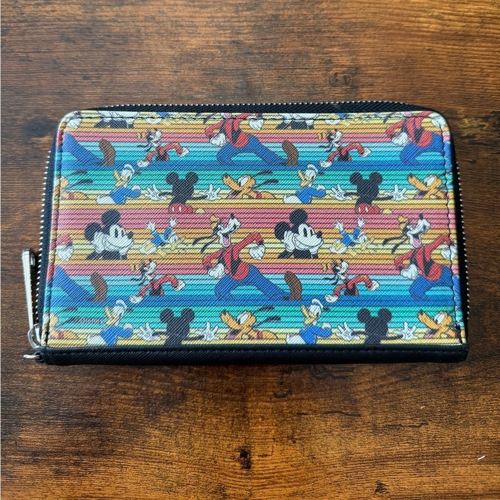 Buckle-Down Disney Mickey and Friends zip-around wallet